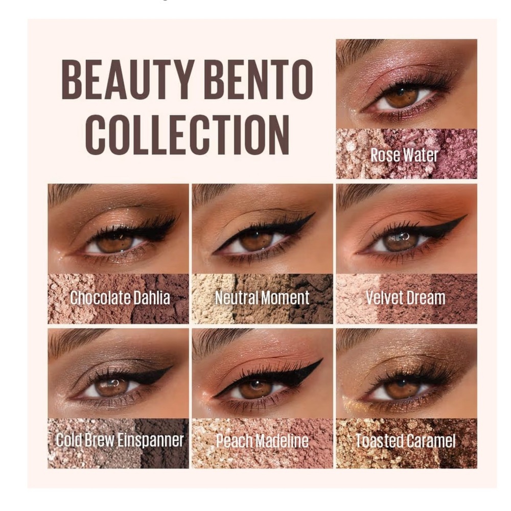 Beauty Bento • Velvet Dream • Portable • Soft Matte • Eyeshadow • Trio Palette - Picture 6 of 16